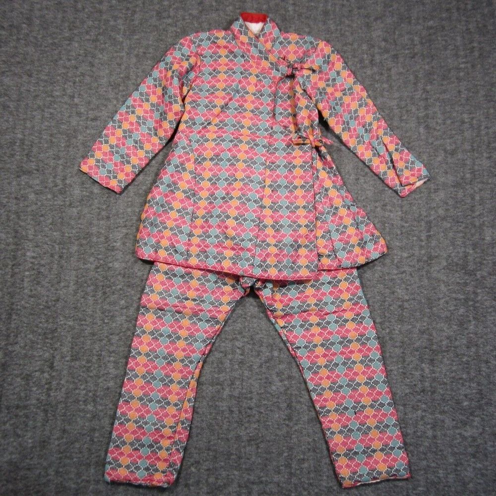 Handmade Nepali‎ Dhaka Daura Surwal Suruwal Kids OS Wrap Front Tie Cotton Lined